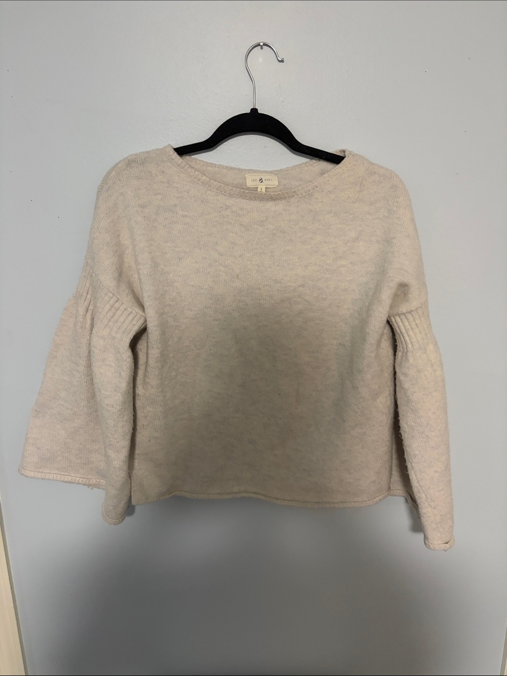 Cozy Cream Bell-Sleeve Sweater